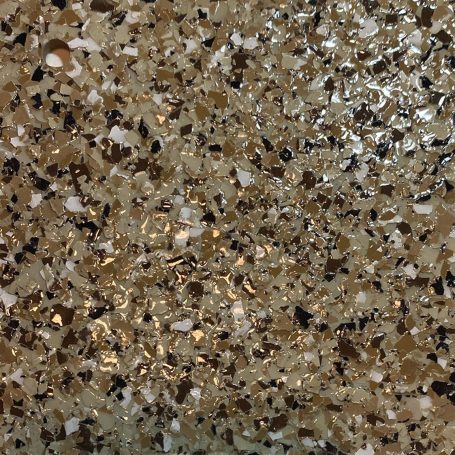 Decorative poly Chip Color Saddle Tan Base Sand Beige Size 1/4