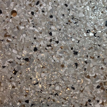 Decorative poly Chip Color Mid West Base Light Gray Size 1/4
